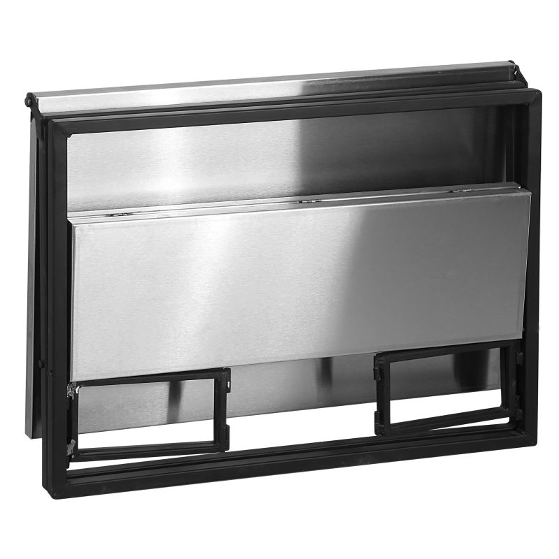 برای بزرگنمایی تصویر دوبار کلیک نمایید  میز سفری تاشو حیران مدل دو طبقه استیل سایز صفحه 50*70 سانتی متر