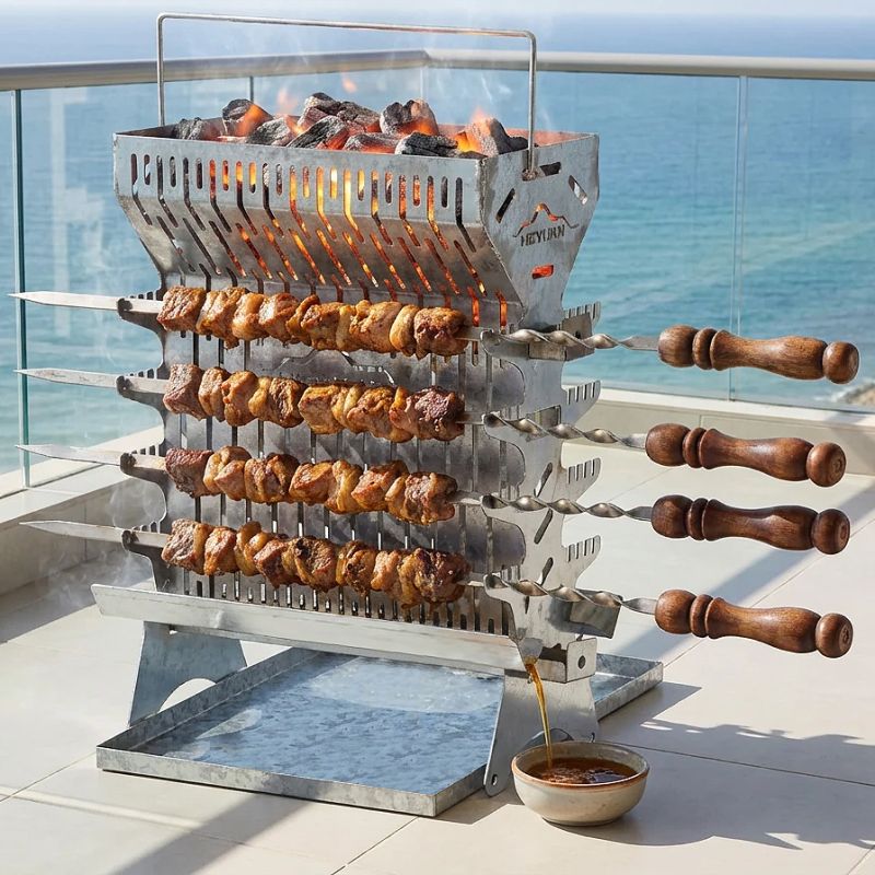 منقل ذغالی ایستاده سایز بزرگ 